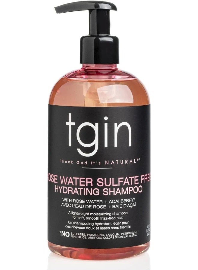 Thank God It's Natural Rose Water Sulfate-Free Hydrating Shampoo for Curls - Kinks - Waves With Rose Water + Acai Berry